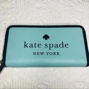 Kate Spade Poolside Pebble Leather Zip Continental Wallet NWT